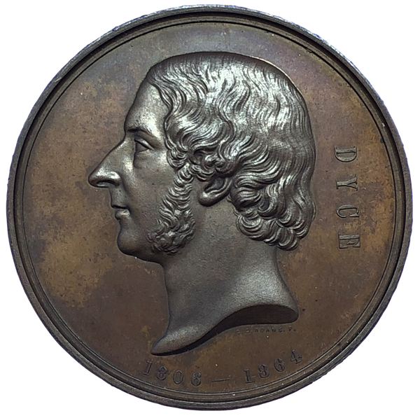 1867 William Dyce, Painter Historical Medallion by G G Adams Obverse