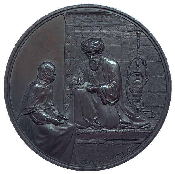 1875 David Roberts, Painter Historical Medallion by G T Morgan Reverse