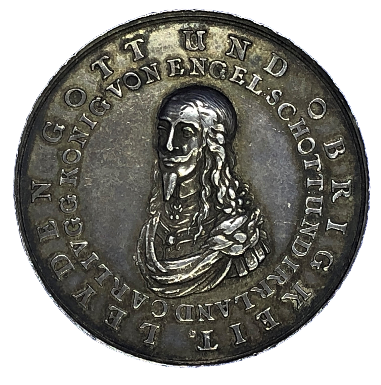 1649 Death of Charles I Historical Medallion by German Artist Obverse
