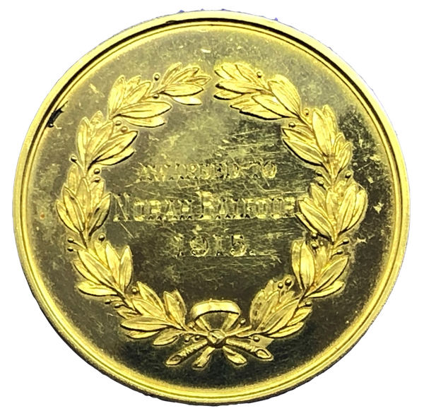 1915 Academy of Art - Brancroft Prize Historical Medal Reverse