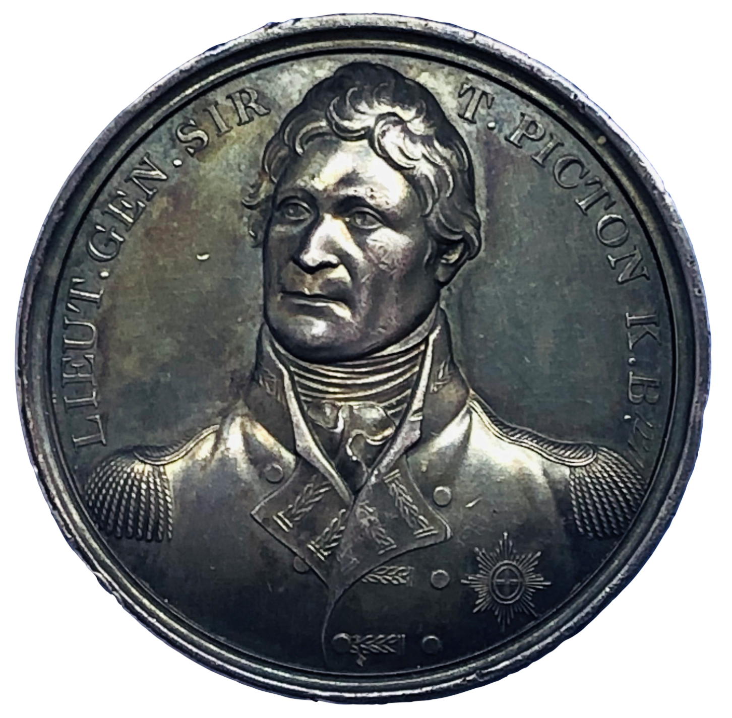 1812 Capture of Badajoz - Picton Historical Medallion by Webb/Mills Obverse