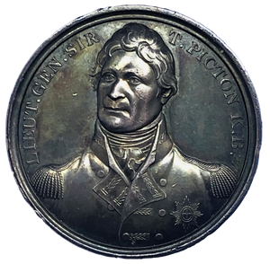 1812 Capture of Badajoz - Picton Historical Medallion by Webb/Mills Obverse