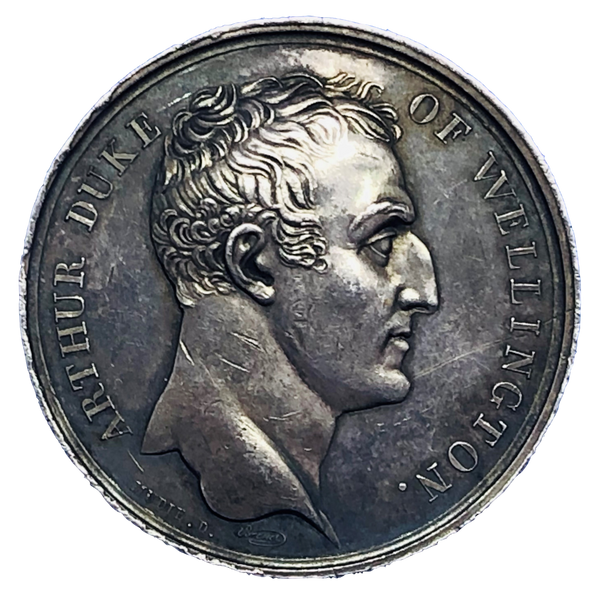 1809 Passage of Druro, Portugal Historical Medallion by Brenet/Dubois Obverse