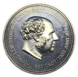 1865 University College London - Donaldson Medal Historical Medallion by JS & AB Wyon Obverse