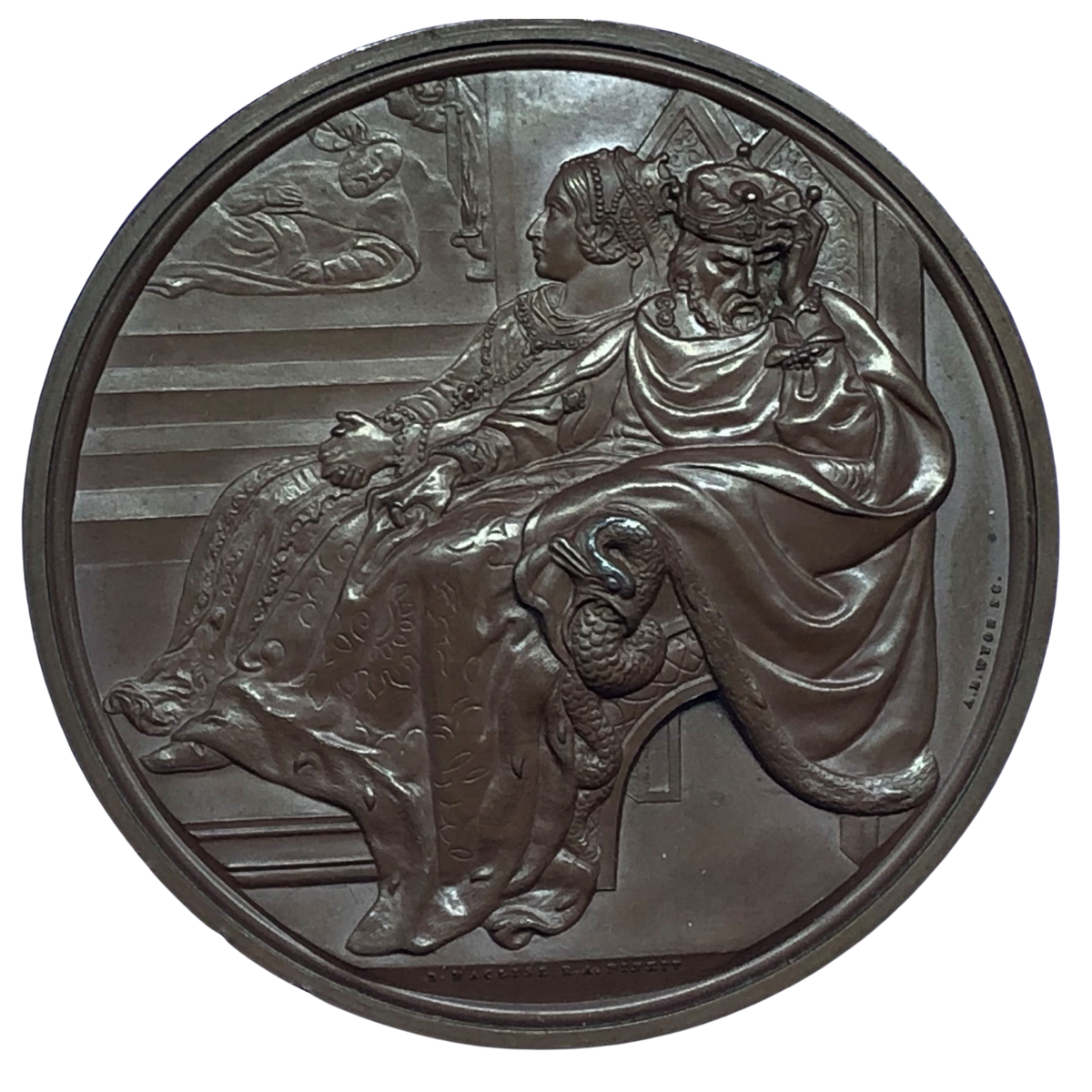 Art Union of London Daniel Maclise, Painter Medal Historical Medallions