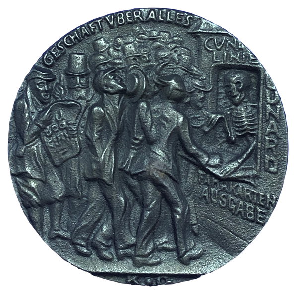 1915 Lusitania German Medal by K Goetz Reverse