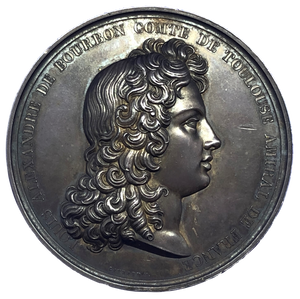 1704 Victory at Malaga (Struck in 1818) Historical Medallion Obverse