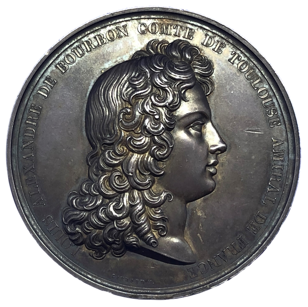 1704 Victory at Malaga (Struck in 1818) Historical Medallion Obverse