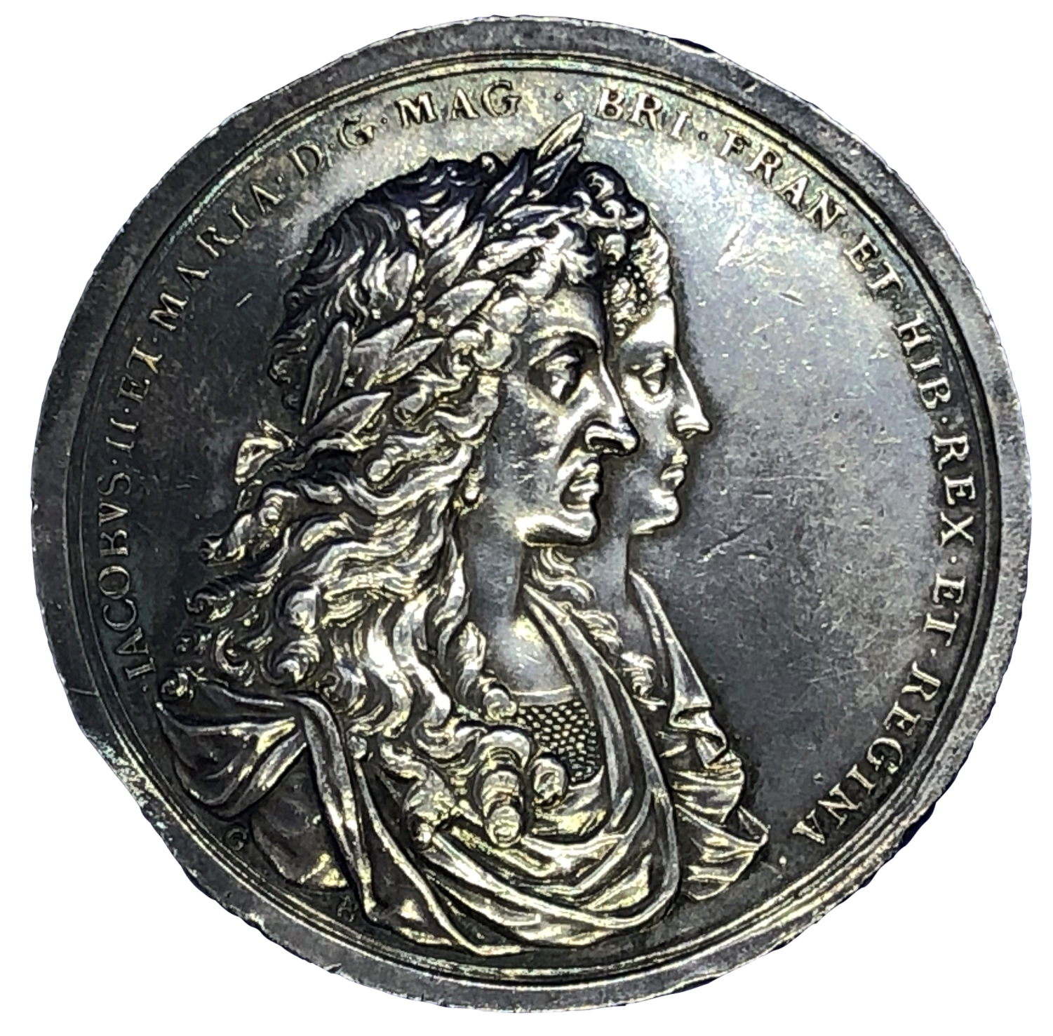 1687 Spanish Wreck Recovered Historical Medallion by G Bower Obverse