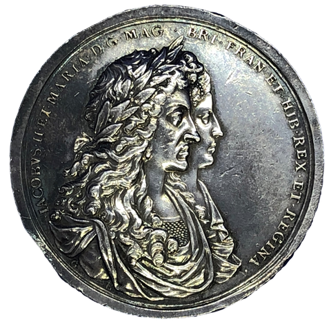 1687 Spanish Wreck Recovered Historical Medallion by G Bower Obverse