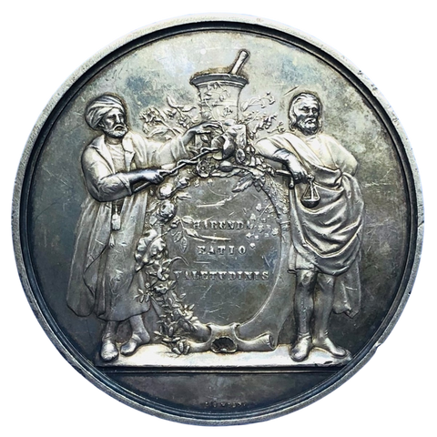 1852 Pharmaceutical Society - Great Britain Historical Medal by L C Wyon Obverse