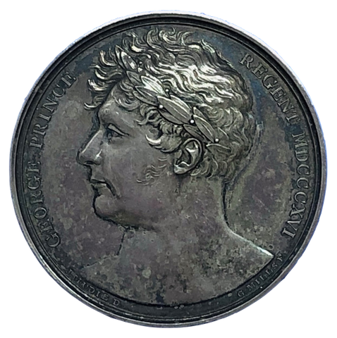 1815 Treaties of Paris Historical Medallion by G Mills/ Brenet Obverse