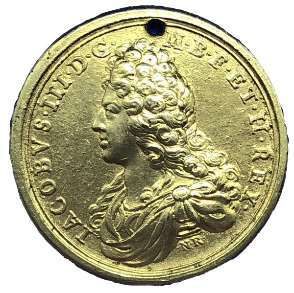 1712 Death of Princess Louise Historical Medallion by N Roettier Reverse