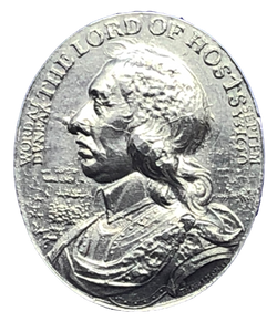 1650 Battle of Dunbar, Military Reward Historical Medallion by T Simon Obverse
